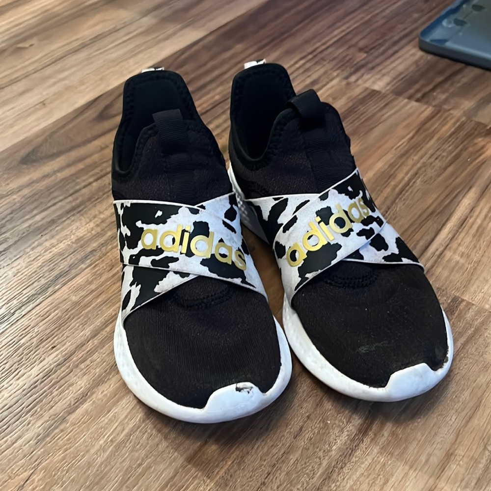 Sz 7 Adidas Cow Print running shoes